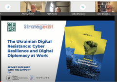 StrategEast jointly with CEPS hosted a webinar “The Ukrainian Digital Resistance: Cyber Resilience and Digital Diplomacy at Work”