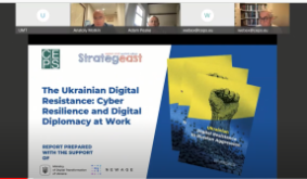 StrategEast jointly with CEPS hosted a webinar “The Ukrainian Digital Resistance: Cyber Resilience and Digital Diplomacy at Work”